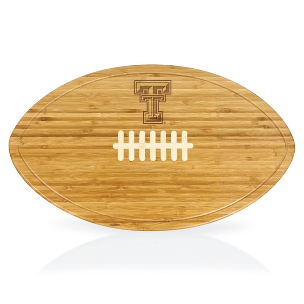 Picnic Time Family Of Brands NCAA Texas Tech Red Raiders Kickoff Football Cheese Board - Novelty Charcuterie Board 908-00-505-573-0 - main