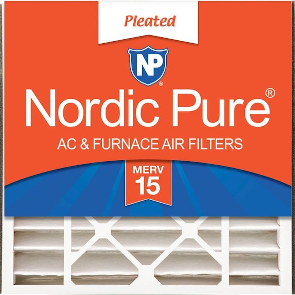 Nordic Pure 20x20x5 Pleated Air Filter, High Capacity, Electrostatically Charged Synthetic Media, MERV 15 20x20x5ABM15-1 - main