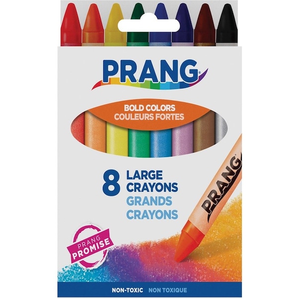 Prang Soybean Crayons, Large, 8 Colors Per Set, 48PK 00900 - main