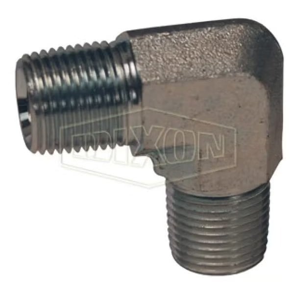 Dixon Hydraulic Elbow, 3/4-14 Nominal, Male NPTF, Carbon Steel, Domestic 5500-12 - main