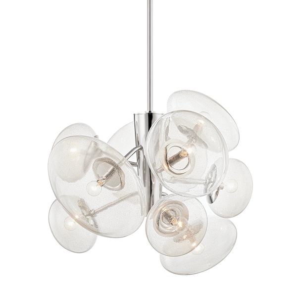 Hudson Valley Lighting Kelly Behun X Opera 9 Light Chandelier 30.75 In. Polished Nickel KBS1471809-PN - main