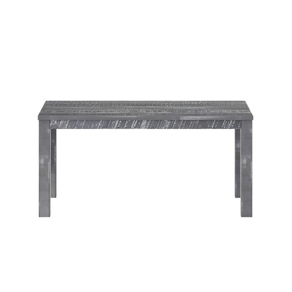 Homeroots 35" Gray Solid Wood Dining Table 506619 - main