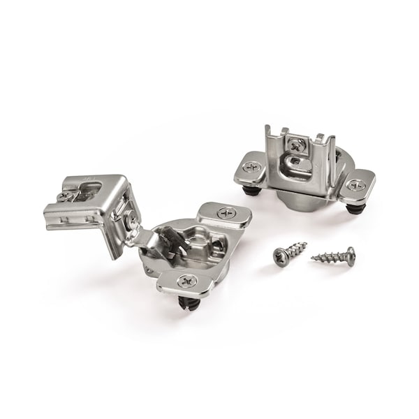 Amerock 1-1/4 in 32 mm Overlay Matrix Concealed Nickel Hinge, 1 Pair BPR2811C1314 - main