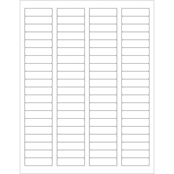 Tape Logic 1 3/4 x 1/2in EZ Peel White Rectangle Laser Labels, 8000PK LLEP201 - main