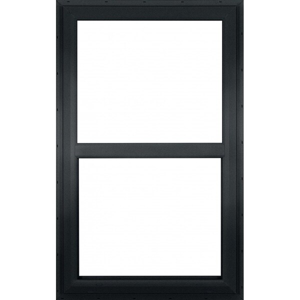 Factory 2U Windows Single Hung Impact Window 24in x 36in, Black Laminate Vinyl, LowE Laminated Glass Argon Fill 804007 - main