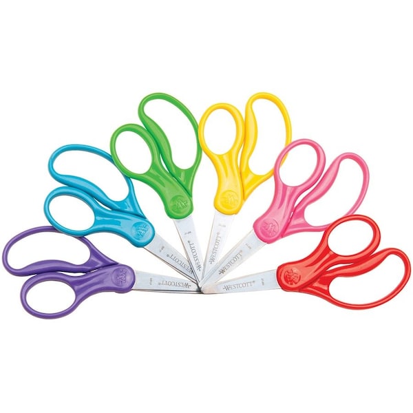 Westcott Scissors, 5" Pointed (6 pack 13131) 16455 - main