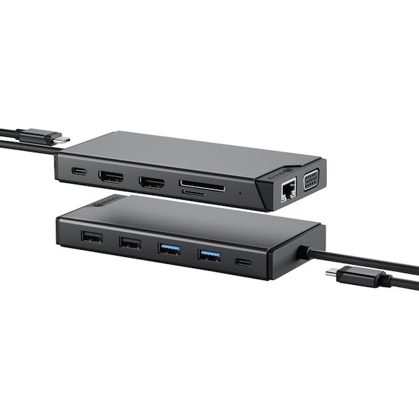 Alogic USB-C 12-IN-1 DUAL DISPLAY MINI DOCK MV2 DUCDMV2 - main