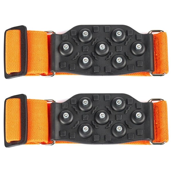Jj Keller Ice Cleats Mid-Sole with Tungsten Spikes, Anti Slip Crampon, Adjustable Strap, Small 75351 - main
