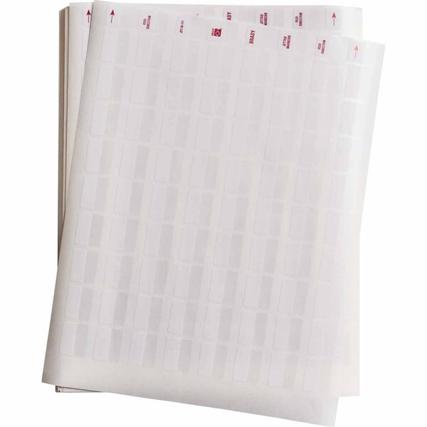 Brady JetTab Self-Laminating Vinyl Lbls 0.75 in H x 0.95 in W White, Clear 42/PK, 42PK JET-28-117-3 - main