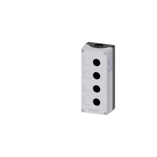 Siemens Enclosure for command devices, 22 mm, round, Enclosure material 3SU1804-0AA00-0AB1 - main