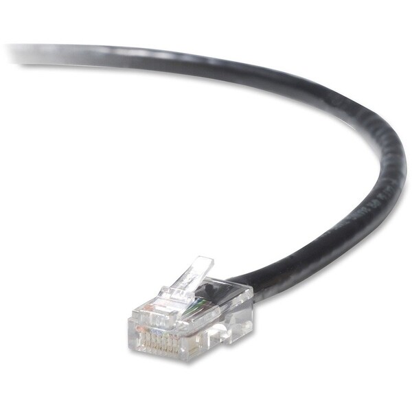 Belkin 15FT CAT5E SNAGLESS PATCH CABLE, UTP, BLACK PVC JACKET, 24AWG, T568B, 50 MICRON, A3L791-15-BLK-S - main