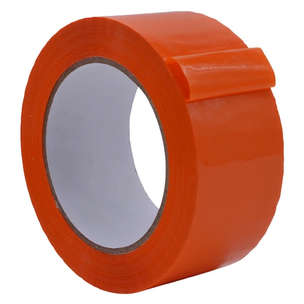 Wod Tape CSTC20WBA Carton Sealing Packaging Tape 2 Mil Acrylic Adhesive Orange: 1 in. x 55 yds, 72PK WOD CSTC20WBA-01000-72-55-ORA - main