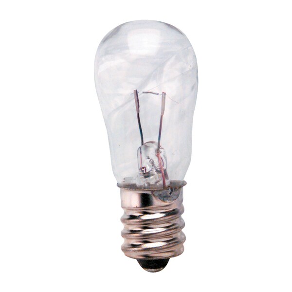 Aamsco Lighting S6 Candelabra Screw Bulb, 6 V, 6 W, 1500 Hours 6S6-6V - main