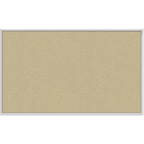 Ghent 4' x 12' Bulletin Board - Caramel Vinyl Surface - Silver Frame AV412-181 - main