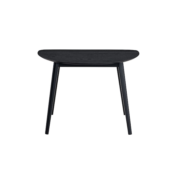 Homeroots 43" Black Wood Dining Table 630377 - main