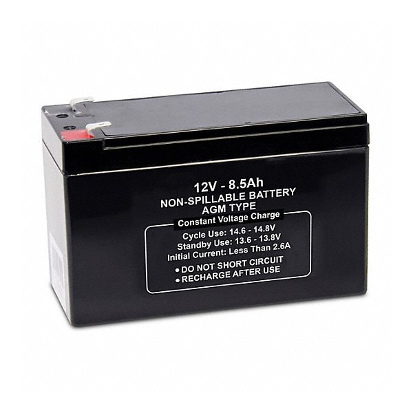 Upg Sealed Lead Acid Battery, 12VDC, 8.5Ah, F1 Faston Terminal, replaces 2UKK5 battery. 47018 - main