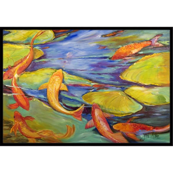 Carolines Treasures JMK1115JMAT Koi Indoor & Outdoor Mat, 24 x 36 in. JMK1115JMAT - main