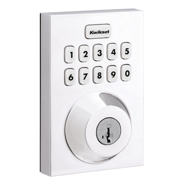 Kwikset Keypad Deadbolts Bright Chrome HC620CNTZW700LR-26S - main