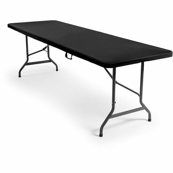 Iceberg Igear Fabric Table Top Cover, Fits 30 in W x 96 in L, Black 16631 - main