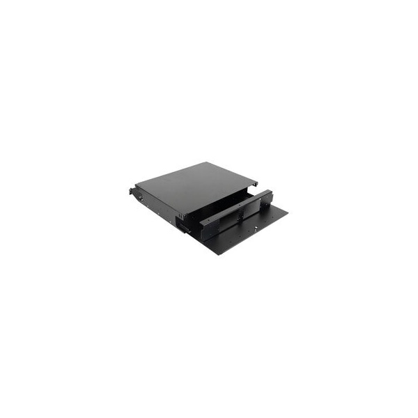 Cable Wholesale 2U Fiber Optic Patch Panel, Capacity 4 LGX Adapter Plates / Cassettes / Modules, Unloaded, 68F1-20410 - main