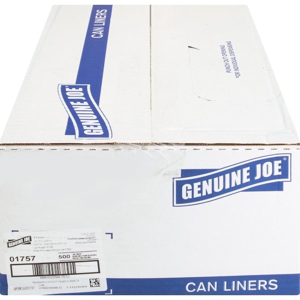 Genuine Joe High-Density Can Liners, 500PK GJO01757 - main