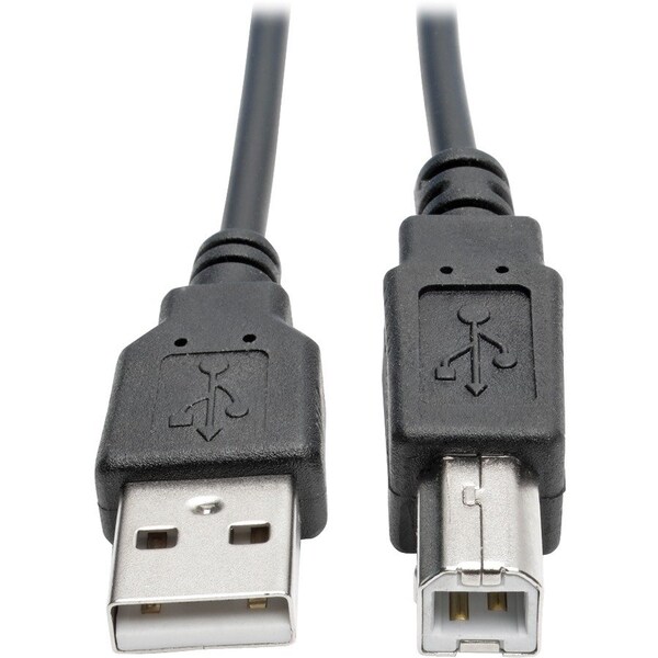 Tripp Lite Hi-Speed USB 2.0 to USB B Cable Coiled USB A-B M/M 10FT 10ft U022-010-COIL - main