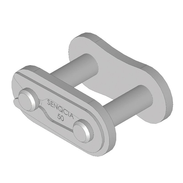 Senqcia Inspire Series SBR Single Strand Spring Clip Connecting Link, 50PCP chain, 5/8 P, .87 OAW, .2 Pin 50PCP2CL - main