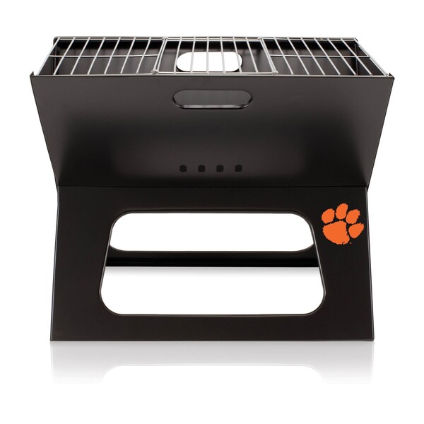 Picnic Time Family Of Brands NCAA Clemson Tigers X-Grill Portable Grill - Camping Grill 775-00-175-104-0 - main