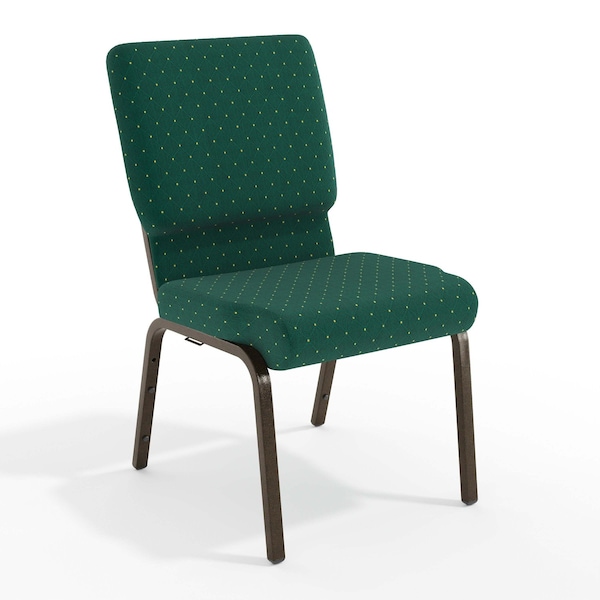Flash Furniture Fabric Church Chair, Green XU-CH-60096-GN-GG - main