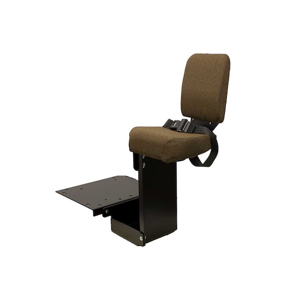 Uni Pro Instructional Buddy Seat for John Deere 8000-8010-8020 Series Tractors Brown Fabric 8211 - main