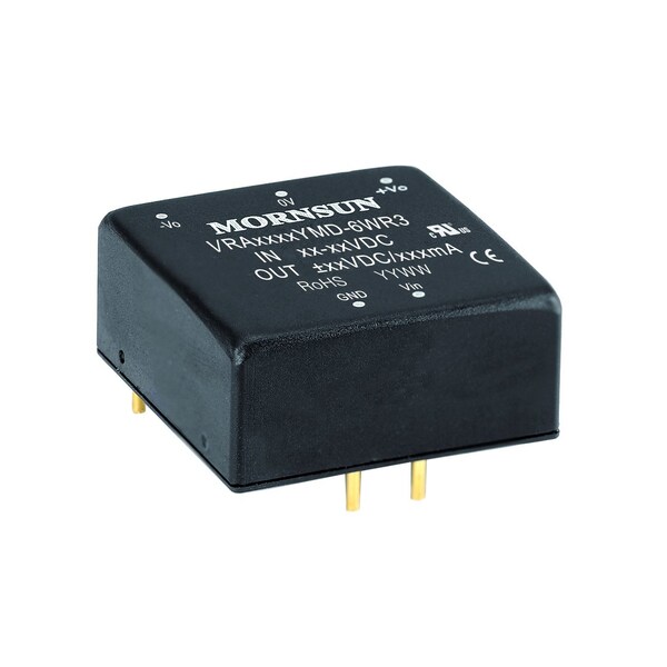 Mornsun DC/DC Regulated Power Supply Module, 1 Output, 6W, Hybrid VRB2405YMD-6WR3 - main