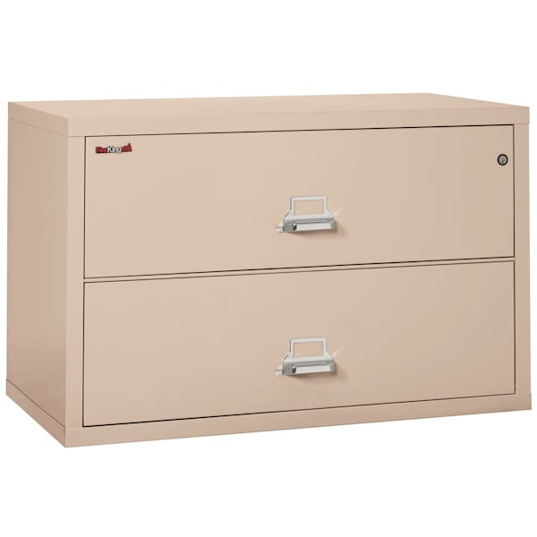 Fireking 2 Drawer, 1 Hr Fire & Impact Rated, 44" Wide Lateral Champagne 2-4422-CCH - main