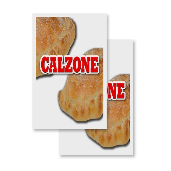 Signmission Calzone, Vinyl Decals Only 24 Inch x 36 Inch, Vinyl Decal, 2PK DSB-2436-2PACK-Calzone - main