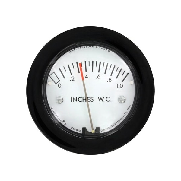 Dwyer Instruments Differential pressure gage, range 0-0.5" w.c. 2-5000-0 - main