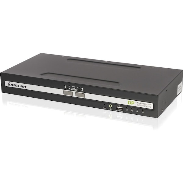 Iogear 2-PORT SINGLE VIEW DISPLAYPORT PP4.0 SECURE KVM SWITCH W/AUDIO AND CAC SUPPORTS. GCS1412TAA4C - main