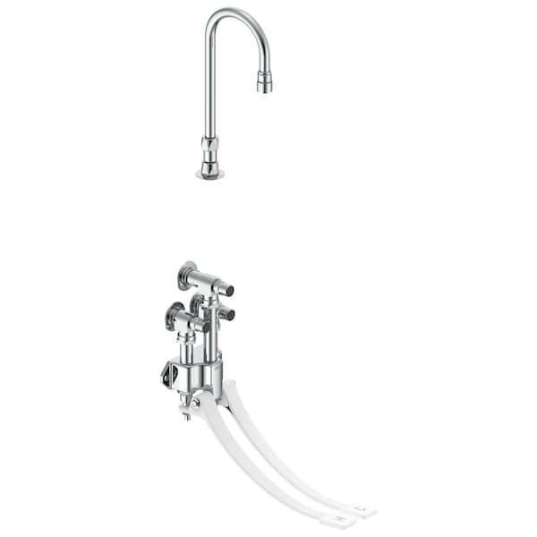 Delta Commercial 54T5 Wallmount Double-Pedal Surgeon'S Scrub-Up In Chrome 54T5332A - main