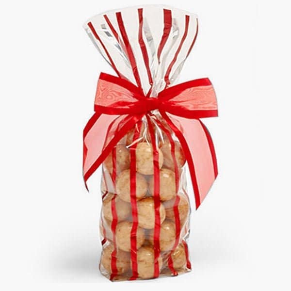 Nashville Wraps Red Stripe 1.4 mil Cello Bags, 3.5x2.25x12, 100PK 96523 - main