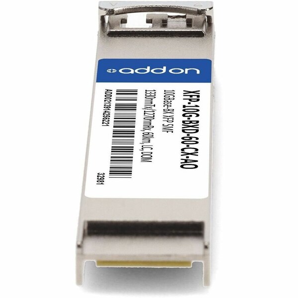 Add-On CALIX COMPATIBLE TAA COMPLIANT 10GBASE-BX XFP TRANSCEIVER SMF, 1330NMTX/1 XFP-10G-BXD-60-CX-AO - main