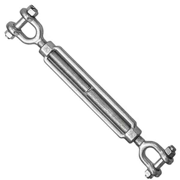Hyw Products Drop Forged Hot Dipped Galvanized Steel Turnbuckle 1/4in x 4in Jaw/Jaw 2011144 - main
