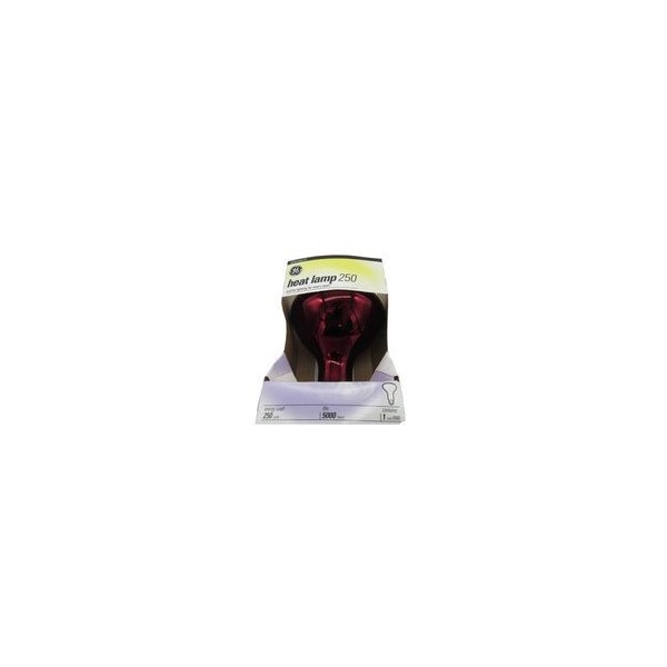 Ge 250W R40 Infrared Heat Lamp, Red 250R40/10-6PK - main