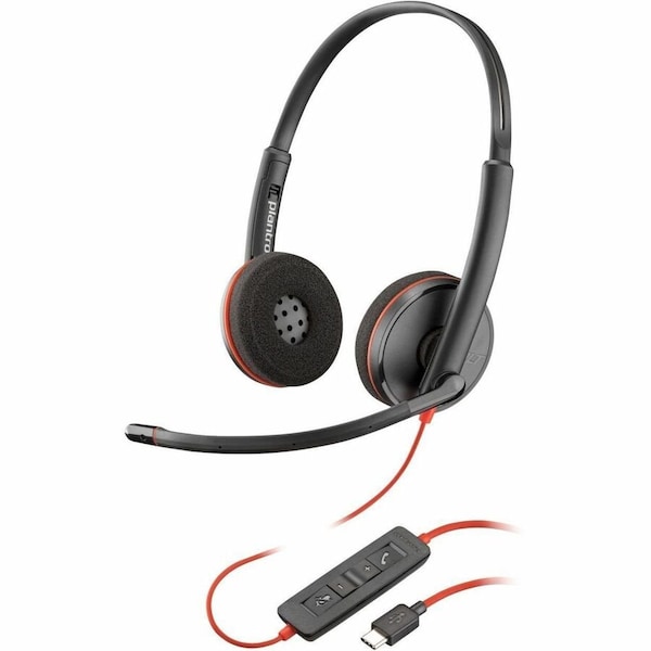 Hp Poly Blackwire 3220 Stereo Headset +USB-C/A Adapter TAA US 8M3U6AA#ABA - main