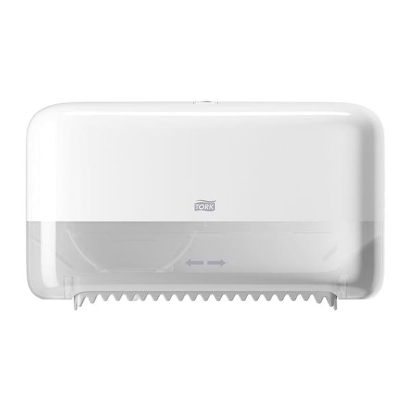Tork Toilet Paper Dispenser, Plastic, White 473200 - main