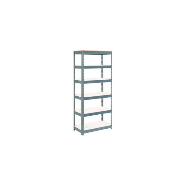 Global Equipment Extra Heavy Duty Shelving 48Wx12Dx96H 6 Shelves 1500 lbs. Cap. Per Shelf GRY 236776GY - main