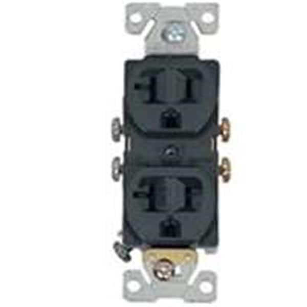Eaton Wiring Devices Straight Blade Receptacle, 20 A, 3 Wire, Brown 4150850 - main