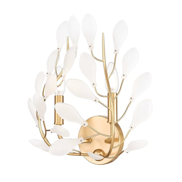 Z-Lite Claudine Modern Gold 2 Light Wall Sconce 353-2S-MGLD - main