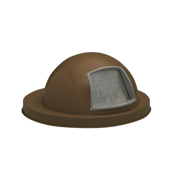 Witt Industries Brown Outdoor, Metal Dome Top with Push Door M3601-DTL-BN - main