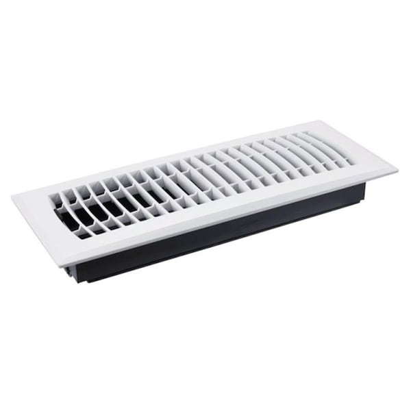 Truaire C160MWP04X10 Plastic Floor Register White - 10 x 4 in. 4353678 - main
