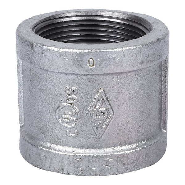 Prosource Exclusively Orgill Pipe Coupling, 112 in, Threaded, Malleable Steel, SCH 40 Schedule 21-1 1/2G - main