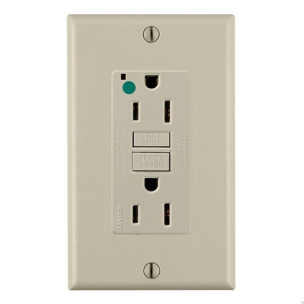 Leviton SmartlockPro GFCI 15A HG/PI Ivory GFNT1-HFI - main