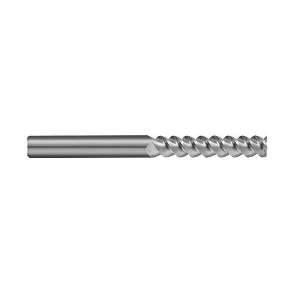 Harvey Tool 0.1562in (5/32) Cutter DIA x 0.7500in (3/4) L of Cut Carbide 60Deg. Helix Square End Mill, 3 Flutes 695410 - main
